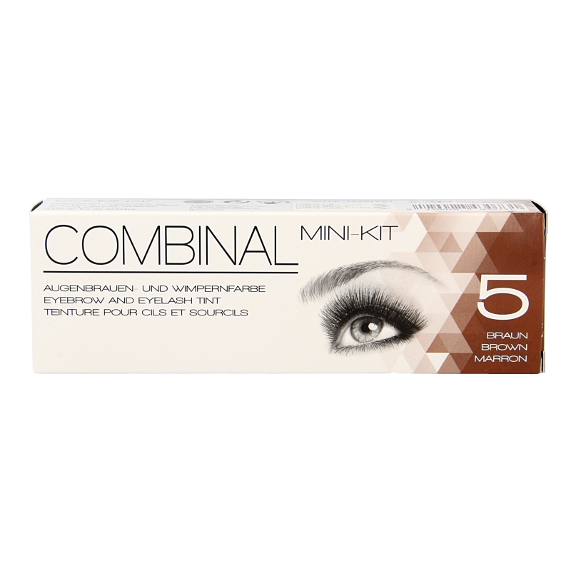 Combinal Wenkbrauwen wimperverf kit bruin 1 Set
