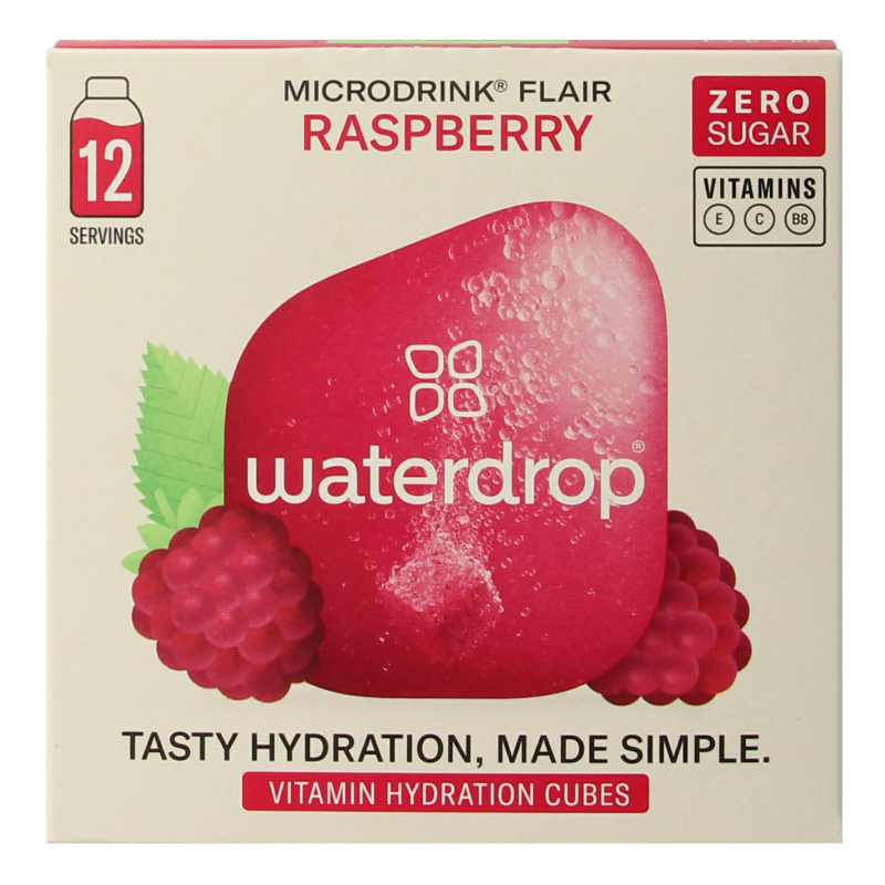 Waterdrop  Microdrink flair raspberry bruistabletten 12 Stuks