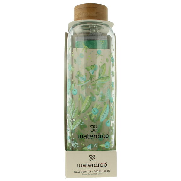 Waterdrop  Glazen drinkfles edition clean 600ml 1.00 Stuks