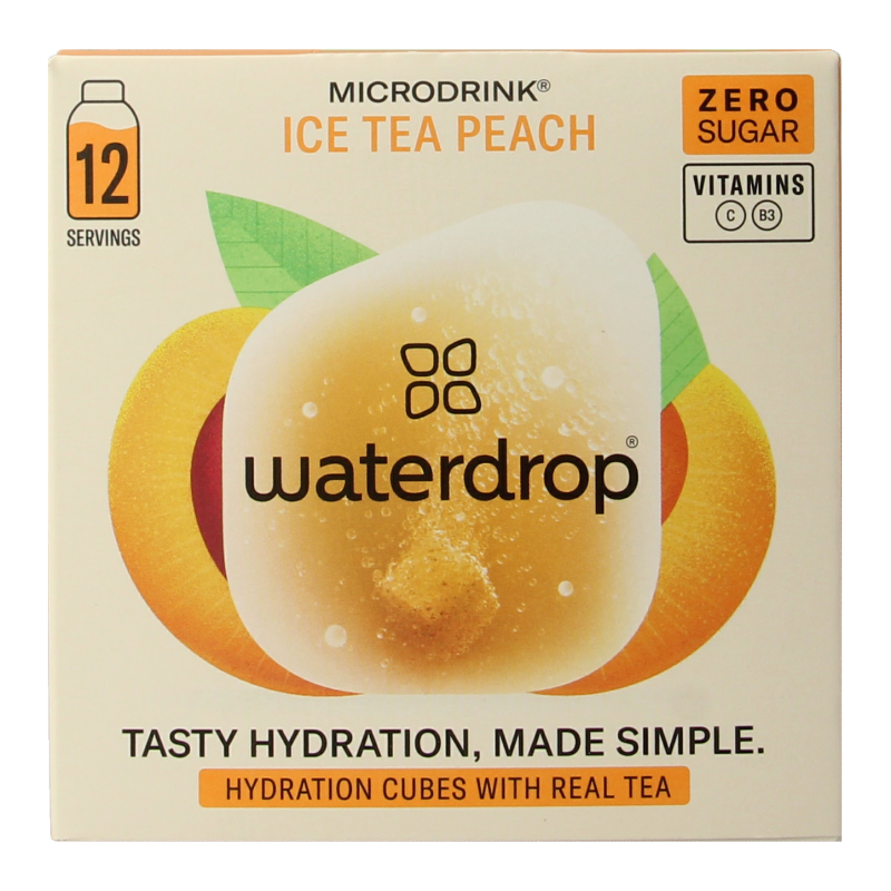 Waterdrop  Microdrink ice tea peach bruistabletten 12 Stuks
