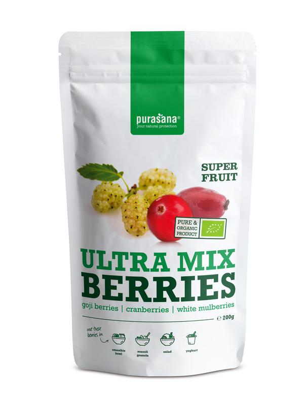 Purasana Ultra mix berries/bessen vegan bio 200 Gram
