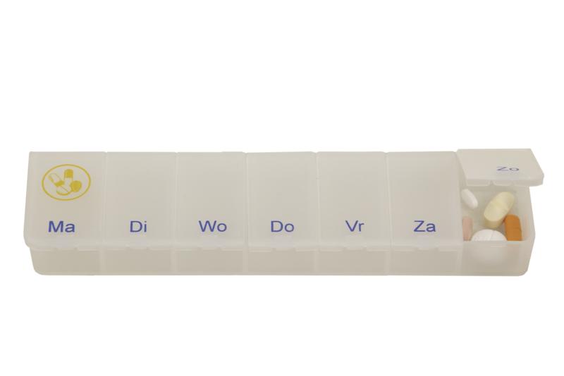 Able 2 Pillendoos 1 week transparant NL 1 Stuks