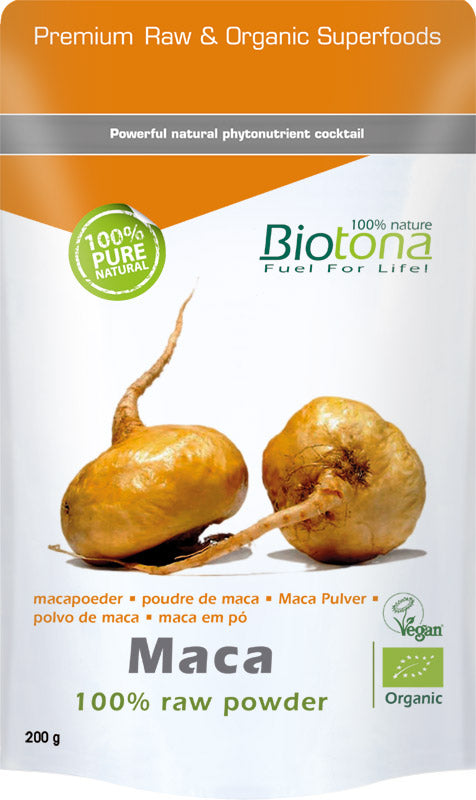 Biotona Maca raw powder bio 200 Gram
