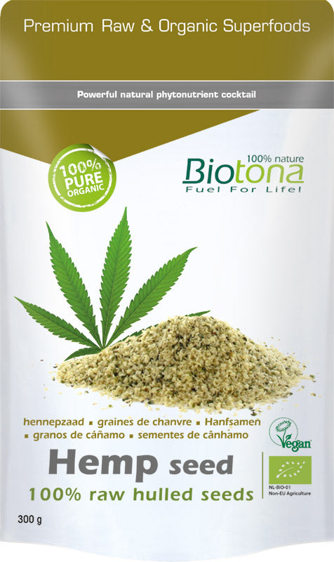 Biotona Hemp raw hulled seeds bio 300.00 Gram