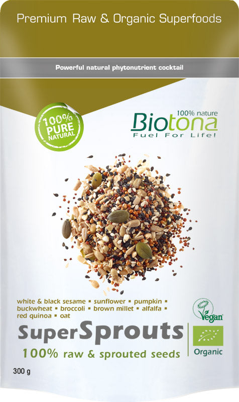 Biotona Supersprouts raw seeds bio 300 Gram