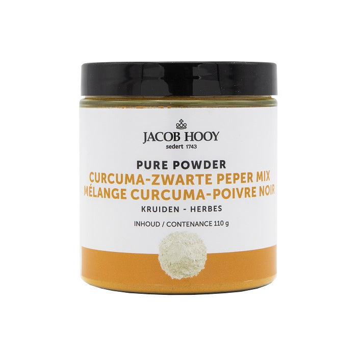 Jacob Hooy Pure Powder curcuma - zwarte peper mix 110 Gram