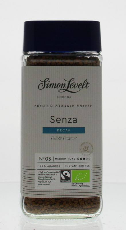 Simon Levelt Cafe organico senza decaf instant bio 100 Gram