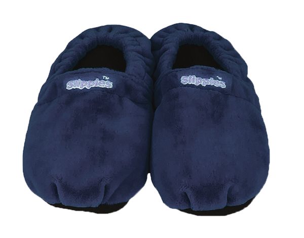 Warmies Slippies maat 8-11 (41-45) donker blauw 1 Paar