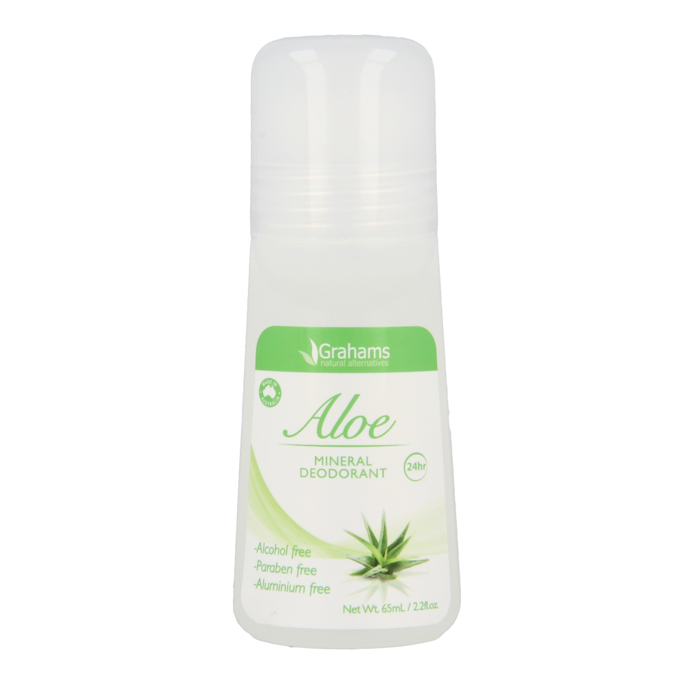 Grahams Deodorant mineral aloe 65.00 Milliliter