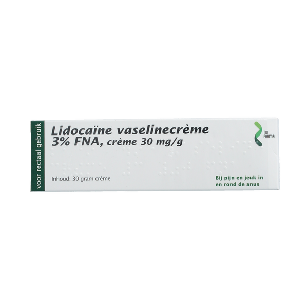 Diversen Lidocaine vaselinecreme 3% 5 x 30 gram 150.00 Gram