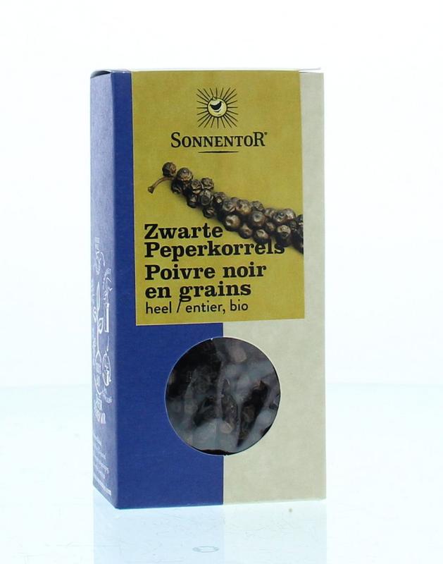 Sonnentor Peperkorrels zwart bio 55.00 Gram