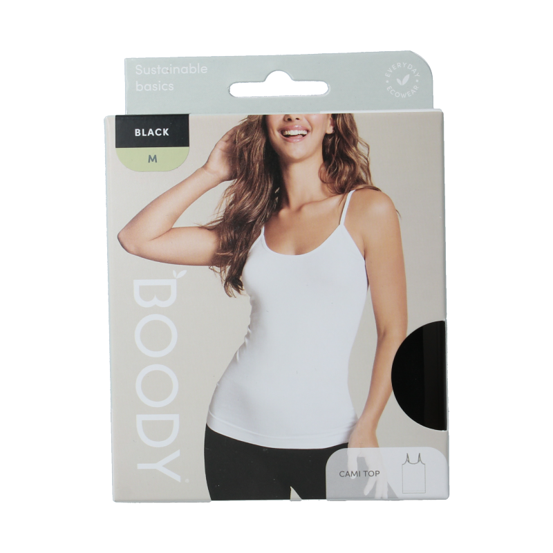 Boody  Cami top  zwart M 1 Stuks