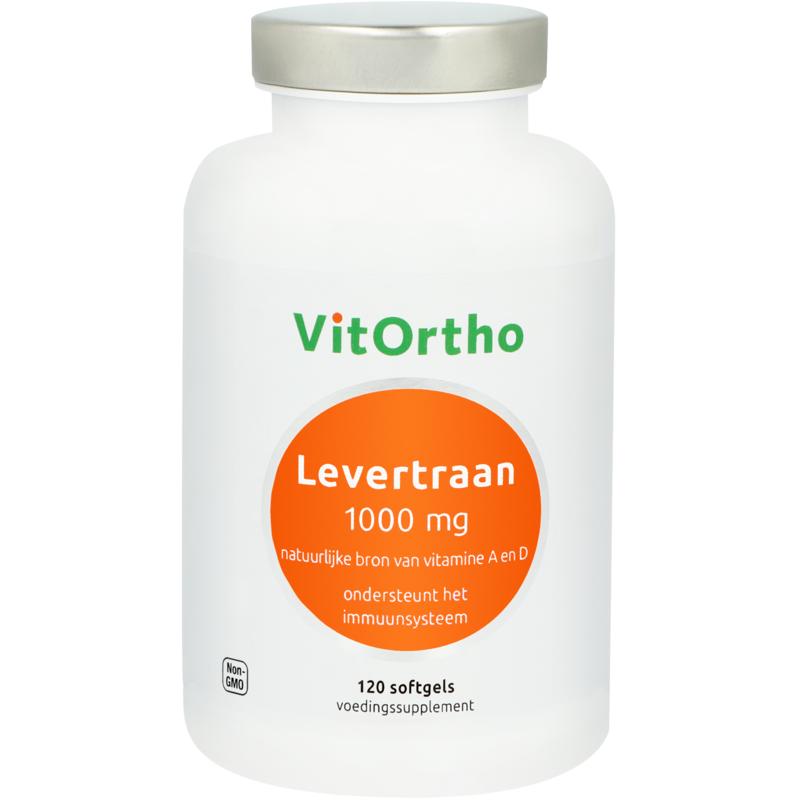 VitOrtho Levertraan 1000 mg 120 Softgels