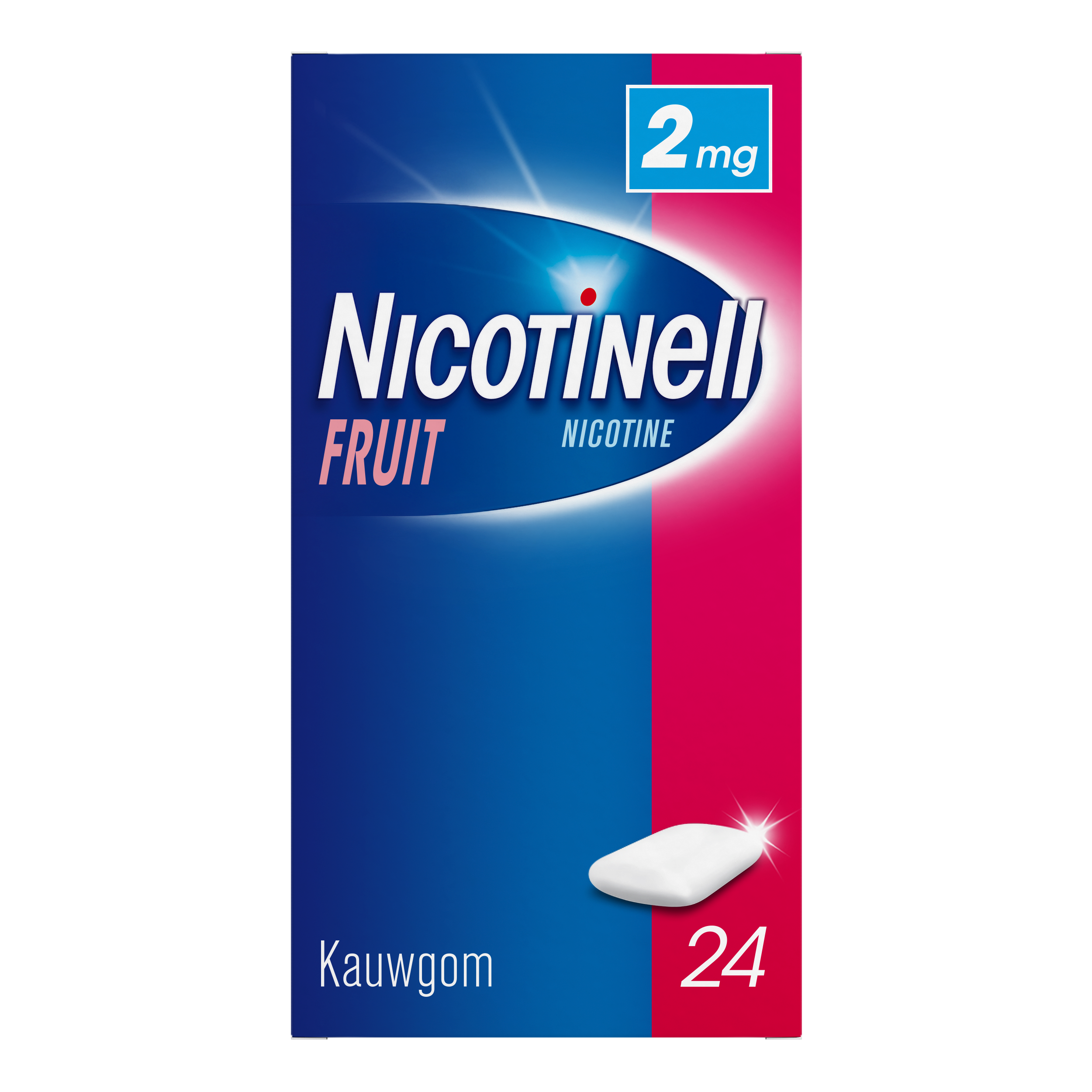 Nicotinell Kauwgom fruit 2mg 24.00 Stuks