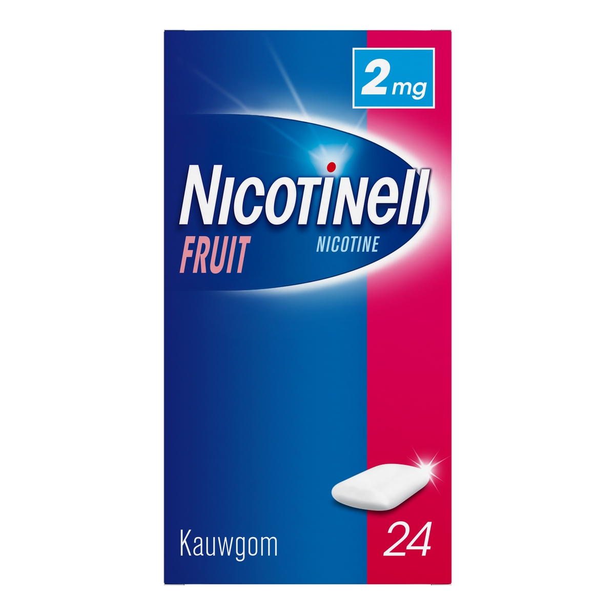 Nicotinell Kauwgom fruit 2mg 24.00 Stuks