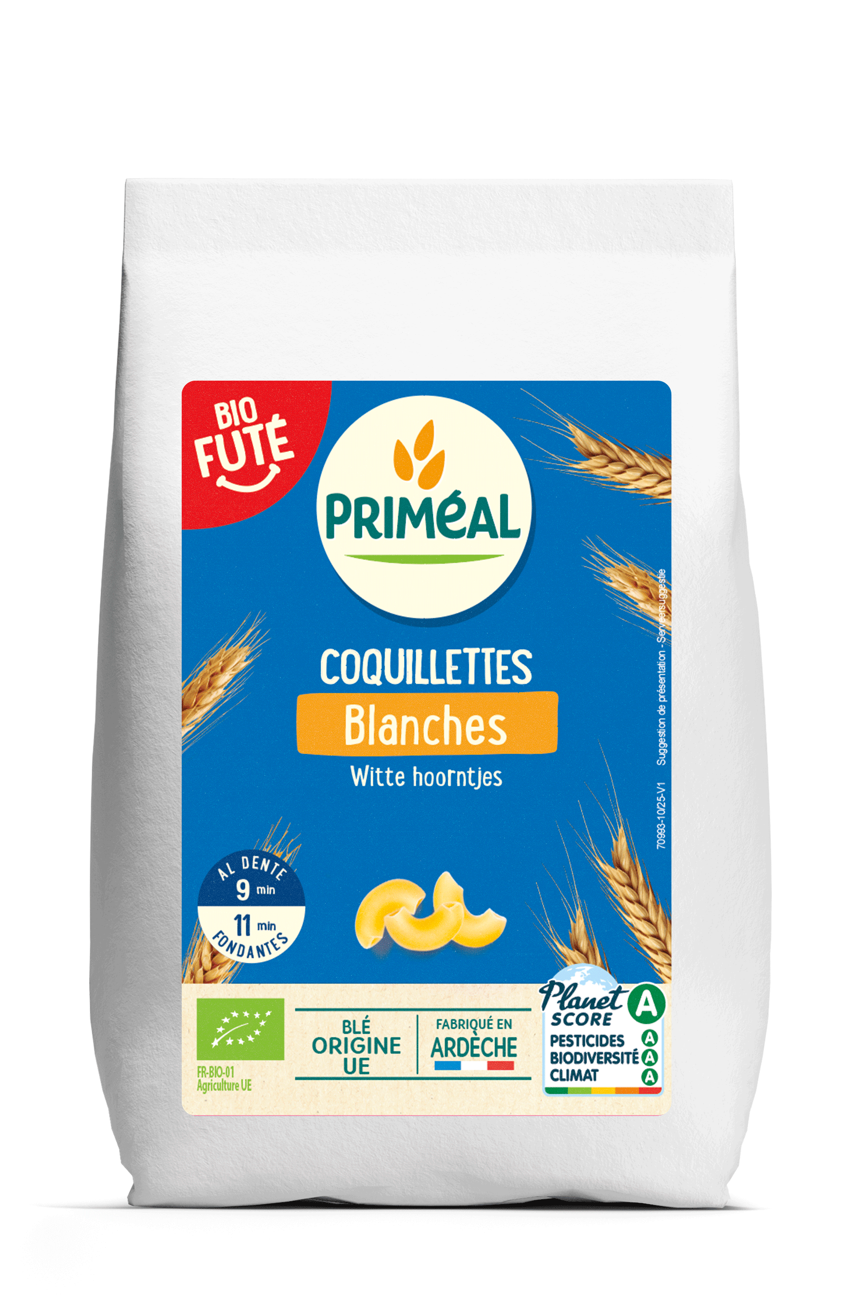 Primeal Witte macaroni elleboogjes bio 1000.00 Gram