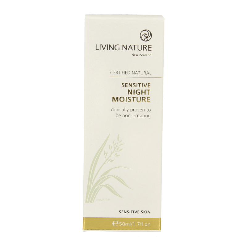 Living Nature Nachtcreme gevoelige huid 50 Milliliter
