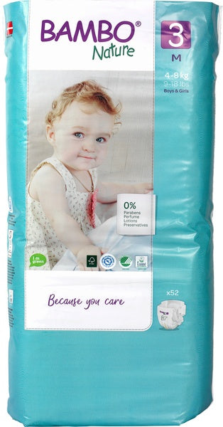 Bambo Babyluier midi 3 4-8kg 52 Stuks