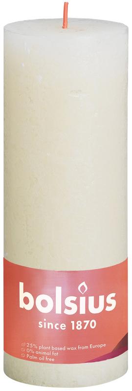 Bolsius Rustiekkaars shine 190/68 soft pearl 1 Stuks