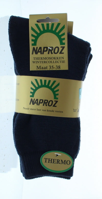 Naproz Thermo sokken blauw maat 35-38  3.00 Paar