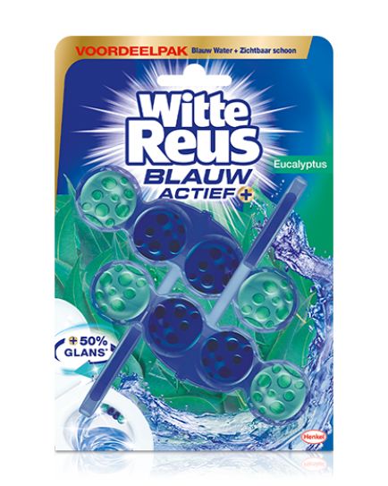 Witte Reus Toiletblok blauw actief eucalyptus 100 Gram