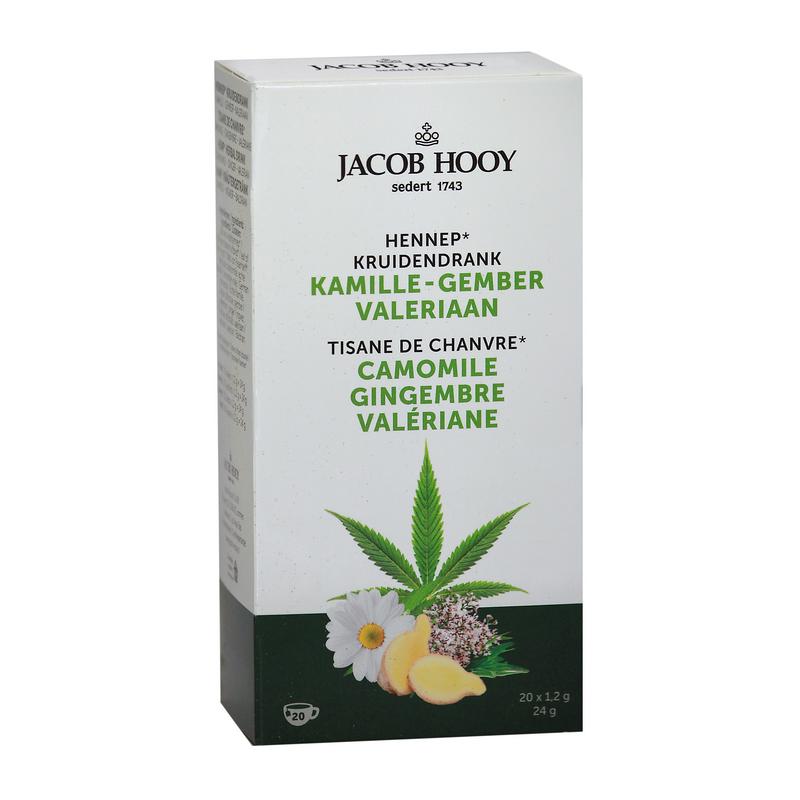 Jacob Hooy Hennep kamille gember valeriaan thee 20.00 Zakjes