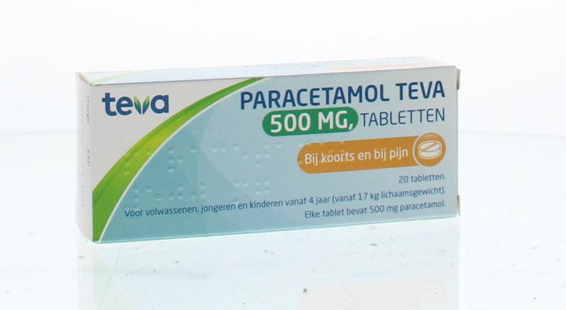Teva Paracetamol 500mg 20.00 Tabletten