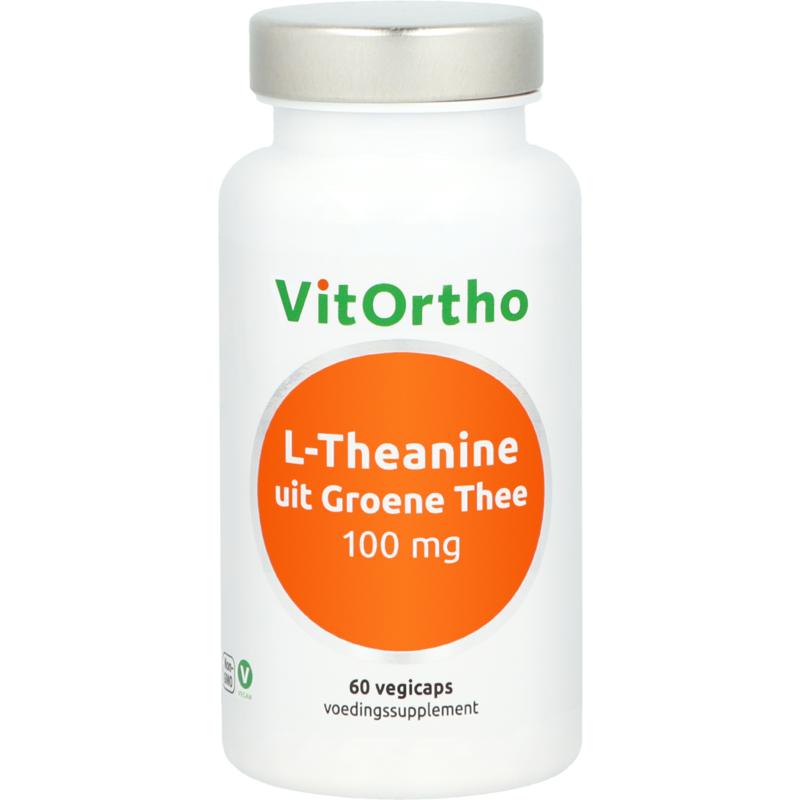 VitOrtho L-Theanine uit groene thee 100mg 60 Vegetarische capsules