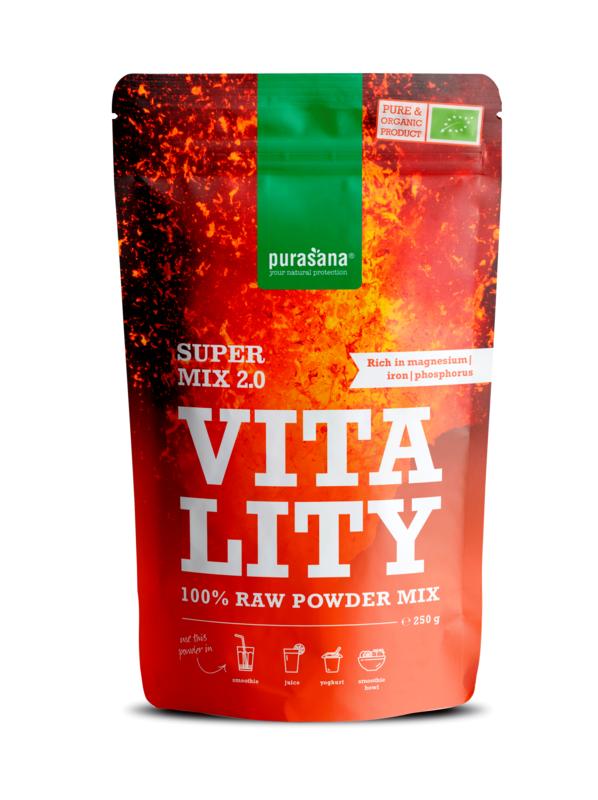 Purasana Vitality mix 2.0 vegan bio 250 Gram