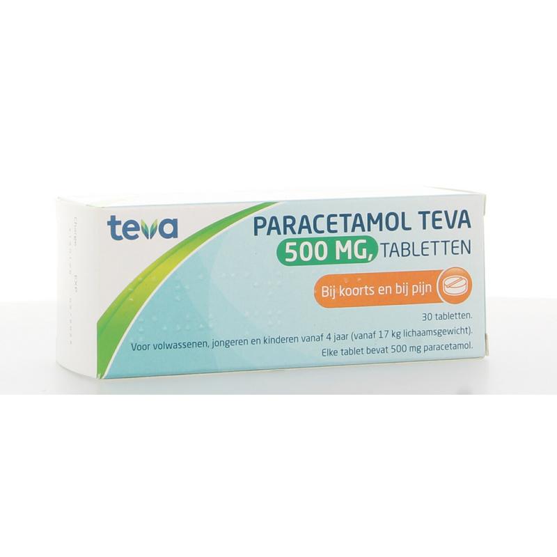 Teva Paracetamol 500 milligram 30.00 Tabletten