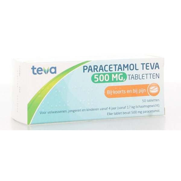 Teva Paracetamol 500 milligram 50.00 Tabletten