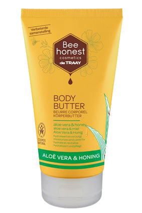 Traay Bee Honest Bodybutter aloe vera & honing 150 Milliliter