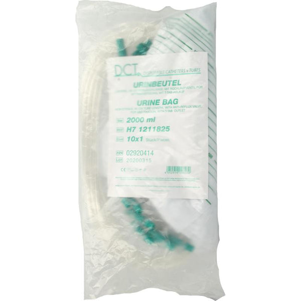 Mediware DCT Urinebedzak 2 liter + slang 90cm 10.00 Stuks