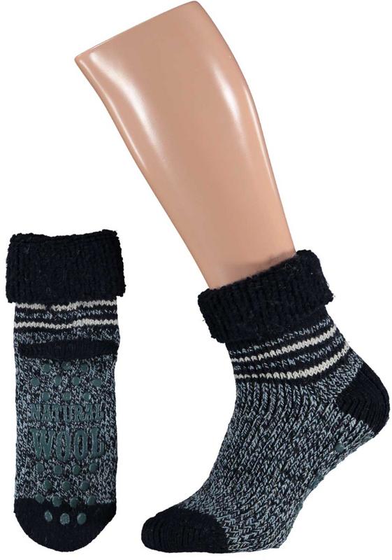 Apollo Slofsok blauw motief 43-46 1 Paar