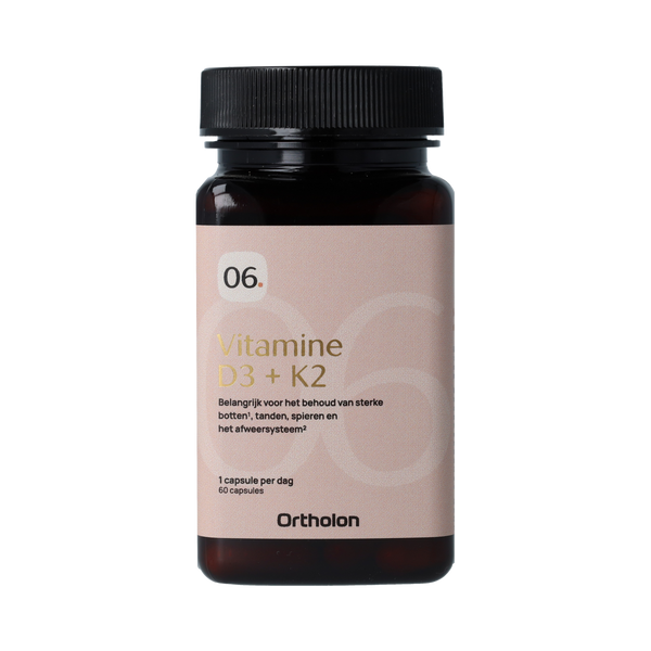 Ortholon Vitamine D3 + K2 60.00 Capsules