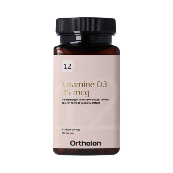 Ortholon Vitamine D3 - 25mcg 300.00 Softgels