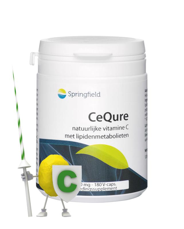 Springfield Cequre 500mg vitamine C 180 Vegetarische capsules