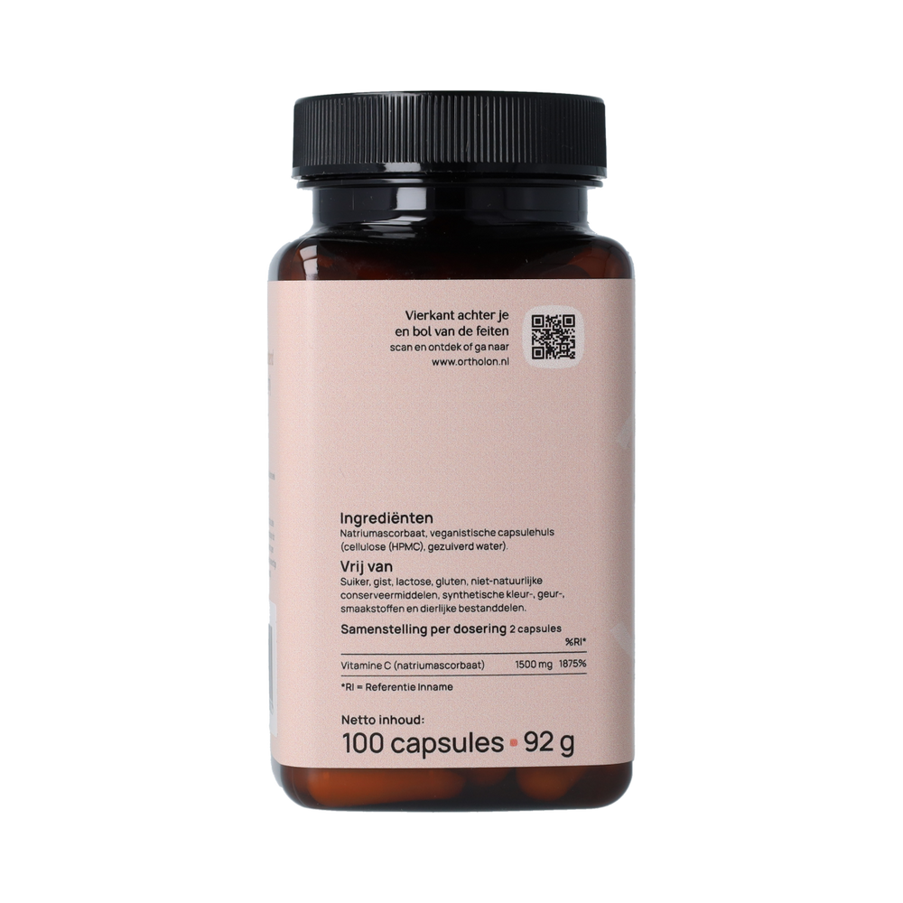 Ortholon Vitamine C Zuurvrij 100.00 Capsules