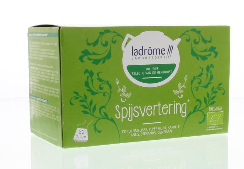 Ladrome Spijsvertering kruidenthee 1.5 gram bio 20 Zakjes