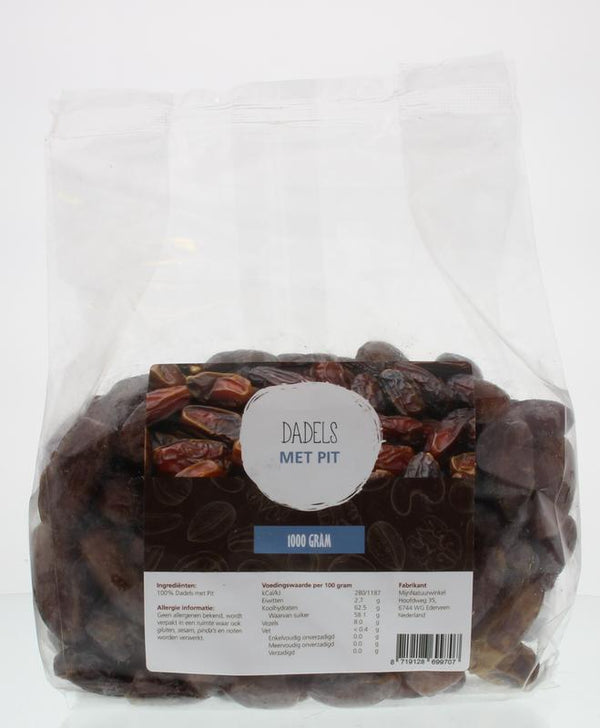 MijnNatuurwinkel Dadels met pit 1 Kilogram