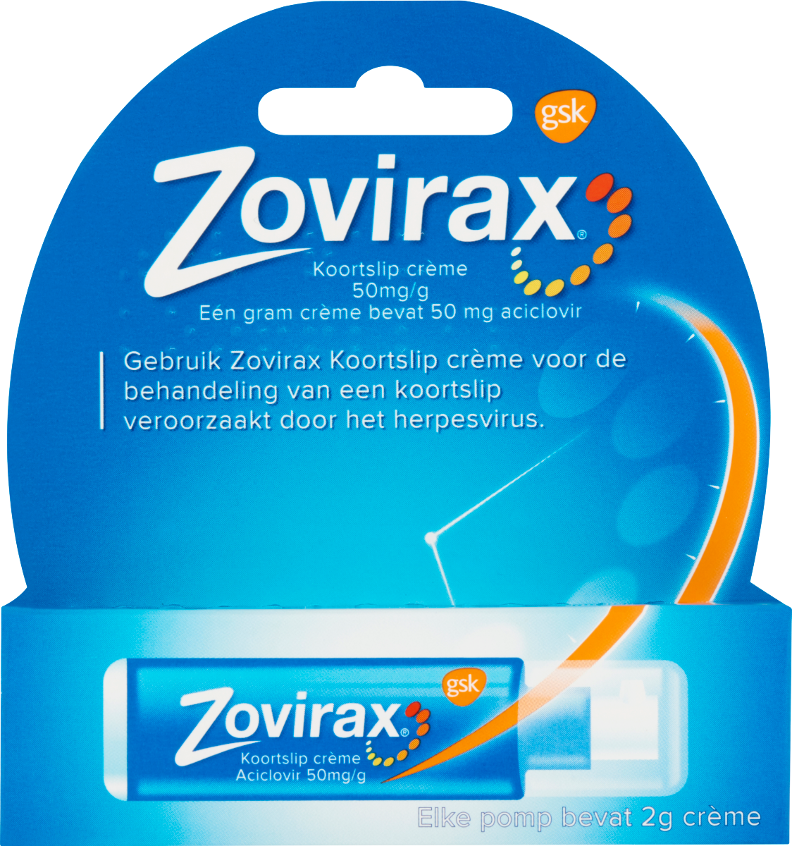 Zovirax Cream 5% pomp 2.00 Gram
