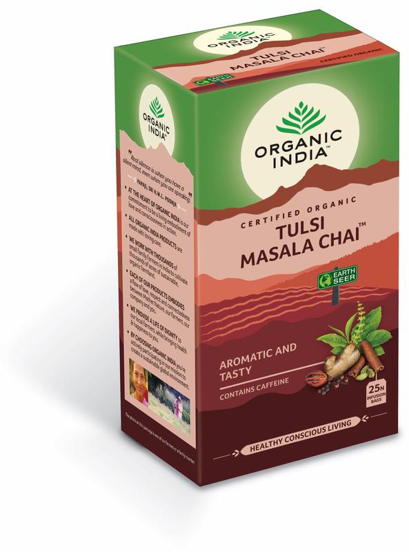 Organic India Tulsi masala chai thee bio 25 Zakjes