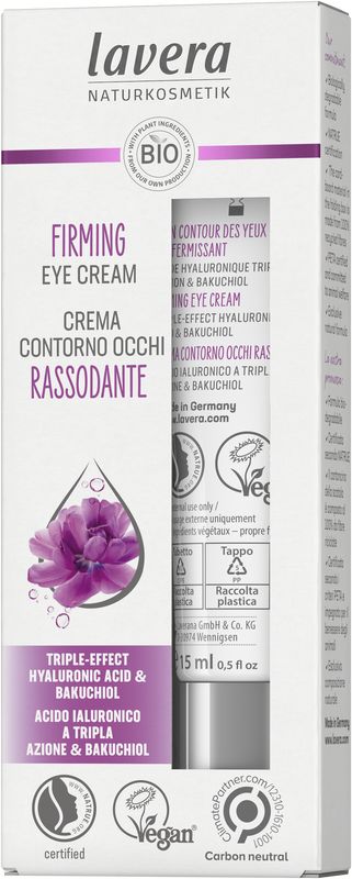 Lavera Firming eye cream bio 15 Milliliter