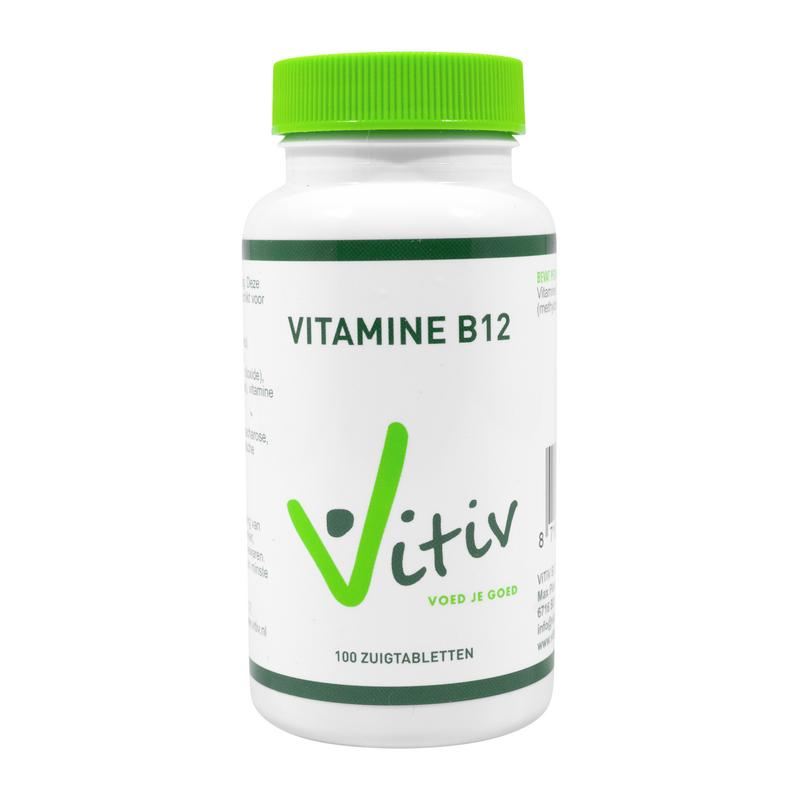 Vitiv Vitamine B12 methylcobalamine 100 Zuigtabletten