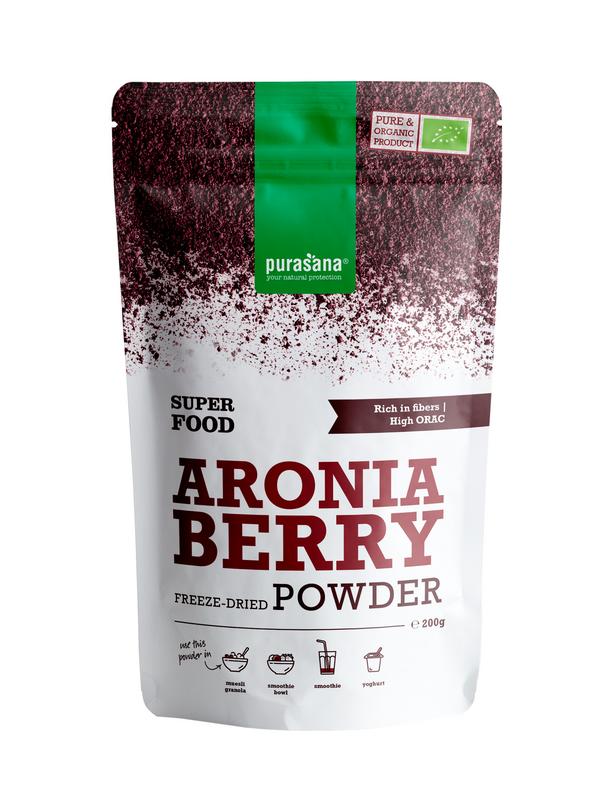 Purasana Aronia appelbespoeder vegan bio 200 Gram