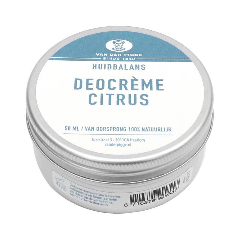 van der Pigge Huidbalans deocreme citrus 50 Milliliter