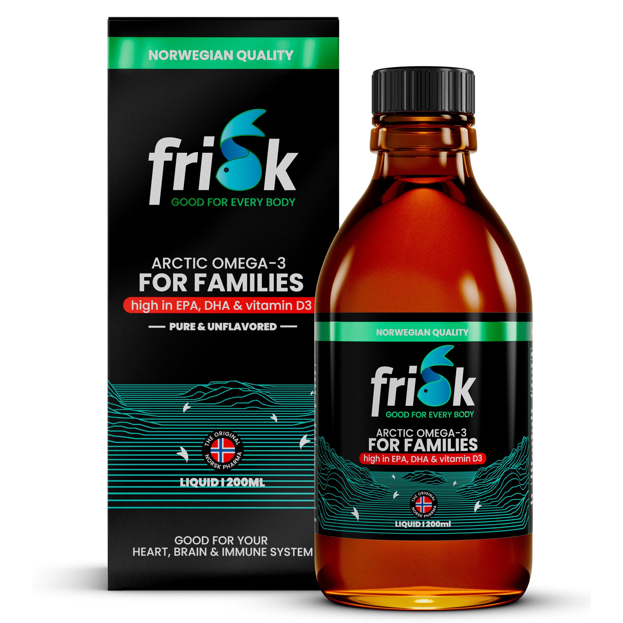 Frisk Omega 3 gezin – EPA & DHA 200.00 Milliliter