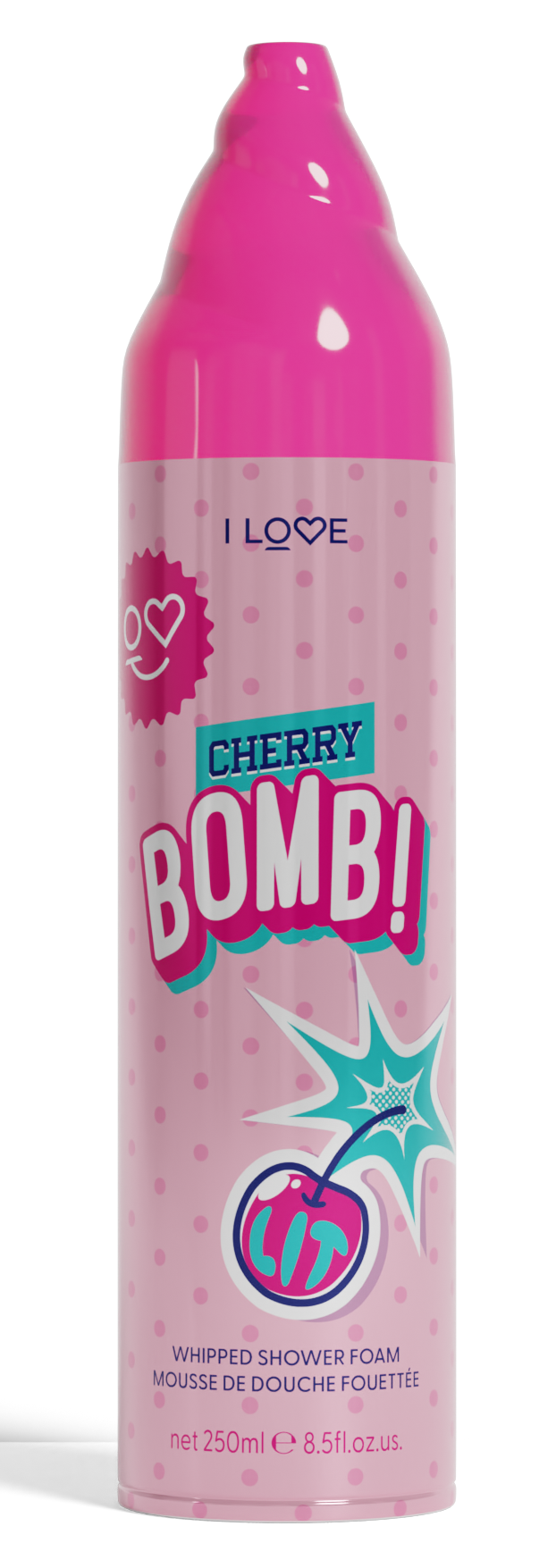 I Love Cosmetics  Cherry Bomb Whipped Shower Foam 250.00 Milliliter