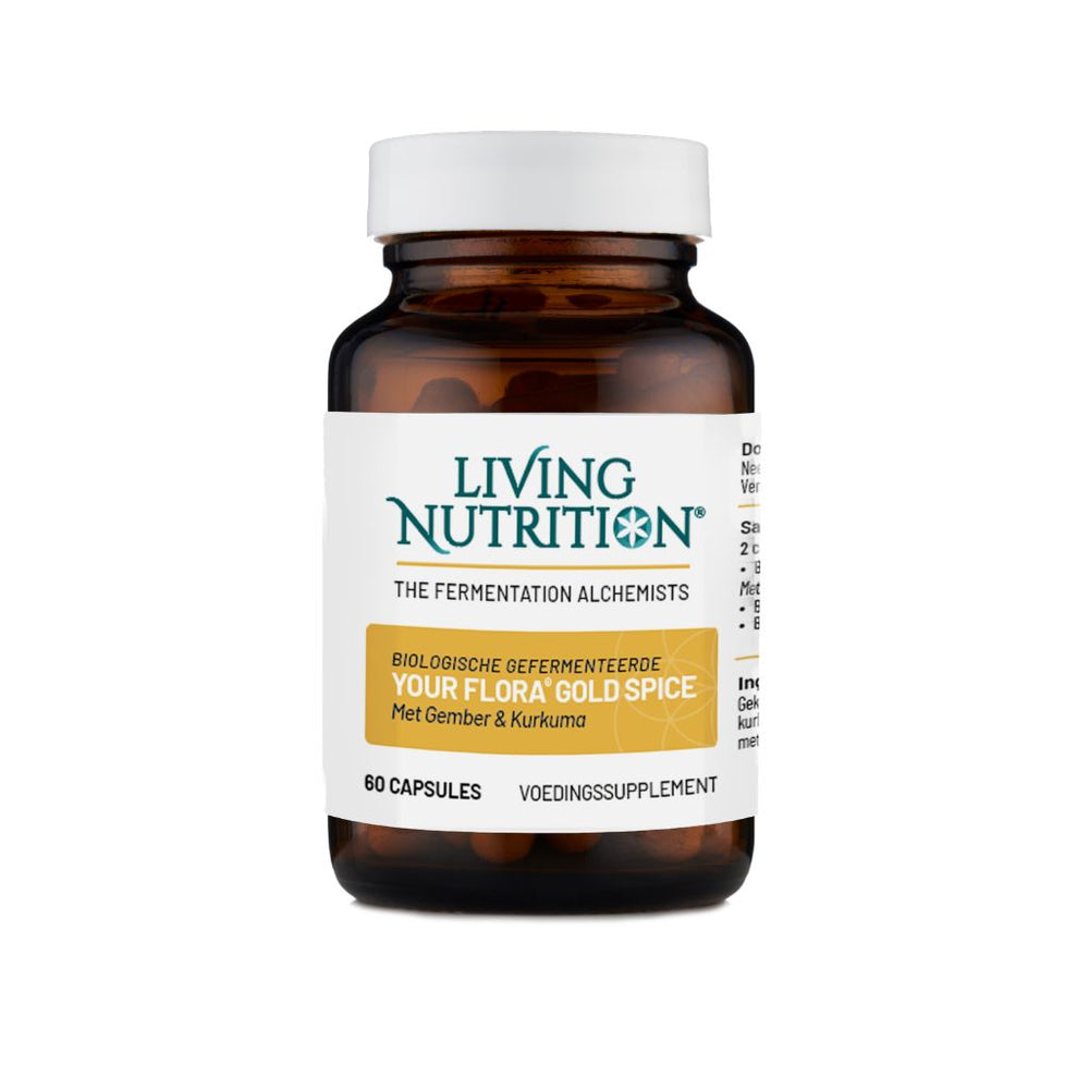 Living Nutrition Your Flora Gold Spice met gember en kurkuma bio 60.00 Capsules